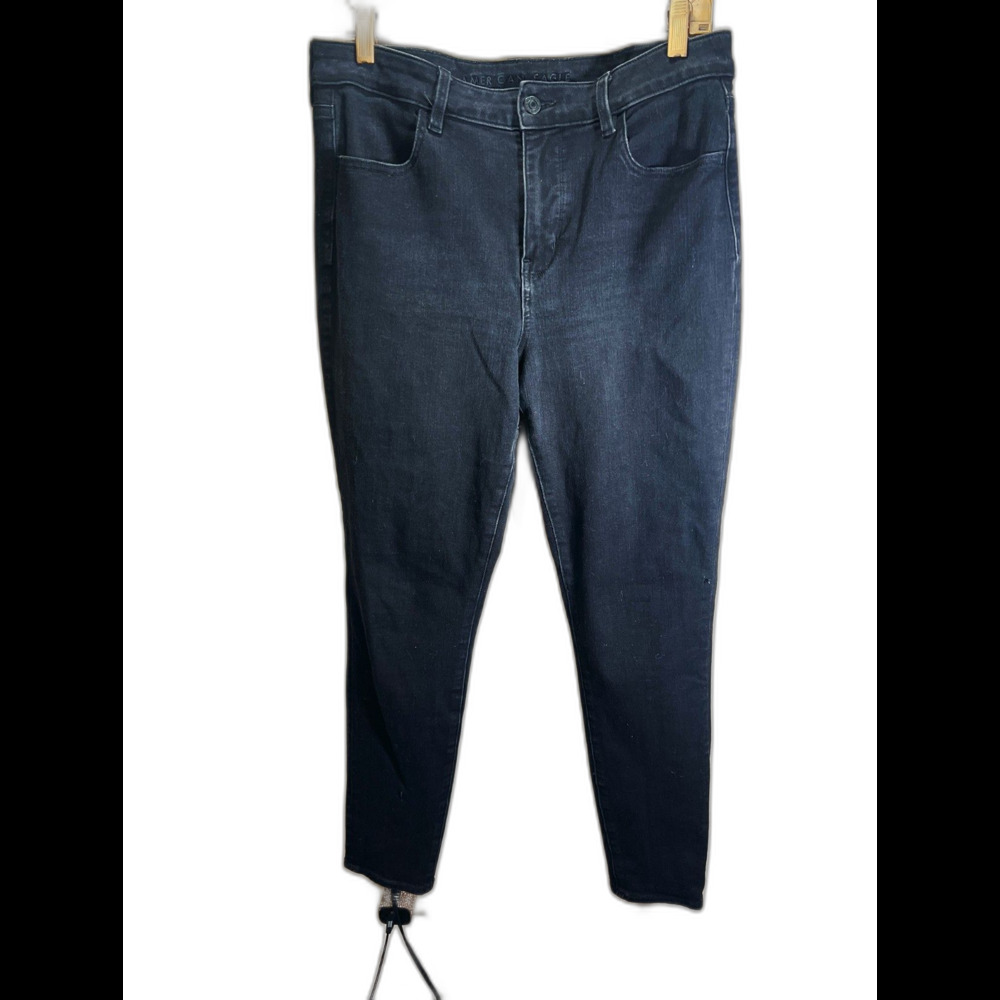 American Eagle Jeans Size 14 Modern Black Hi-Rise Super Stretch Jegging Pants